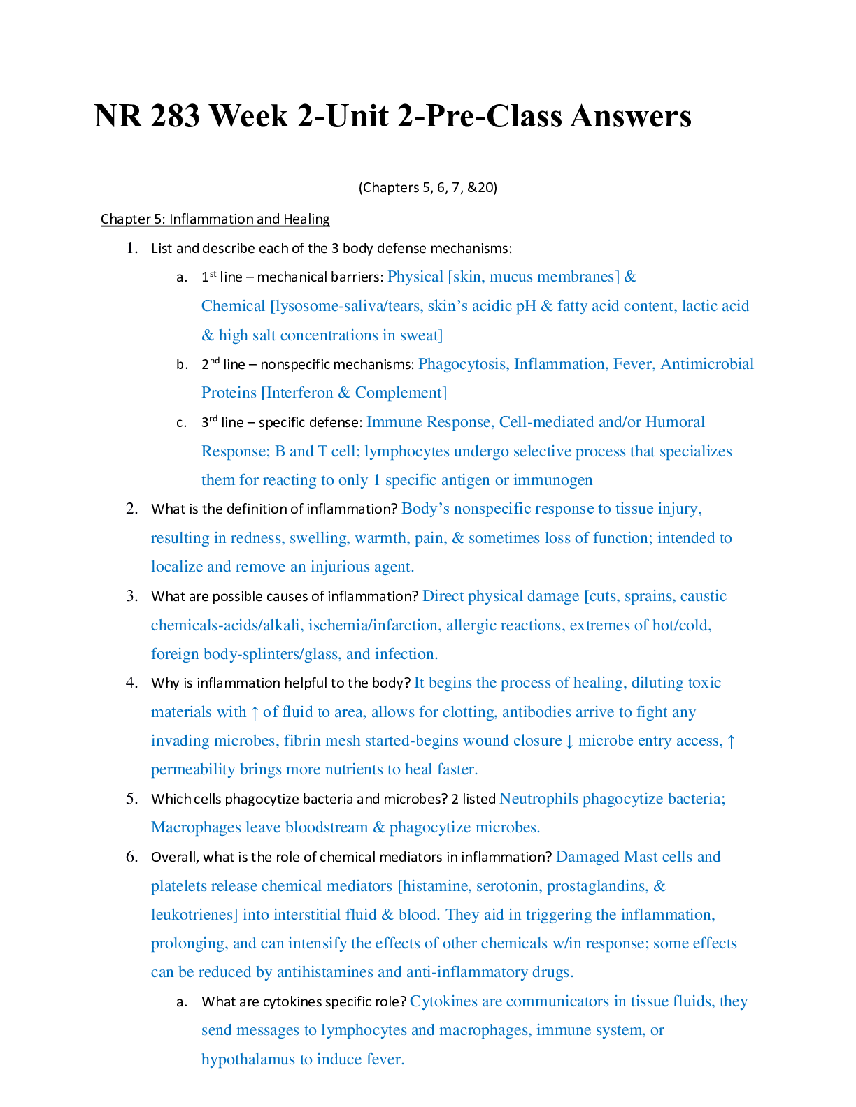 Preview image of NR 283 Week 2 -Unit_2_Pre_Class_Answers document